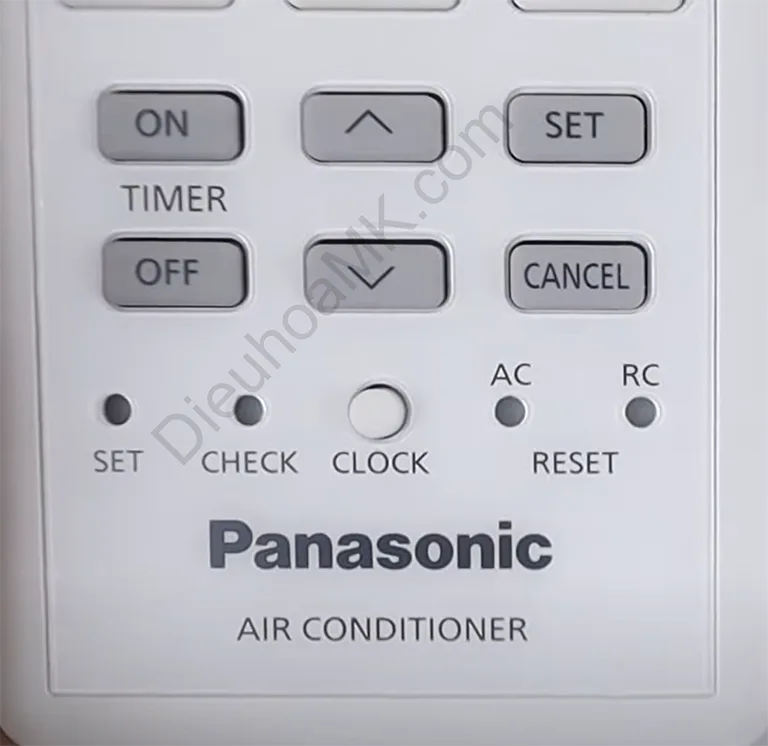 Hướng dẫn reset điều khiển điều hoà panasonic