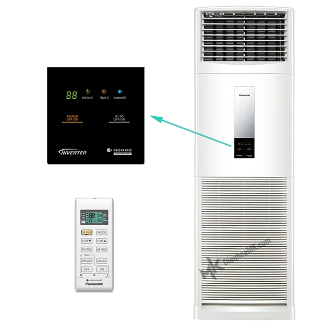 Thiết kế hiện đại trên điều hoà cây Panasonic
