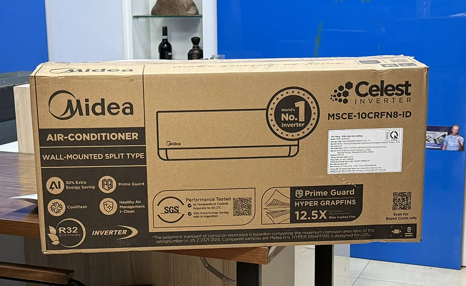 Điều hòa Midea MSCE10-CRFN8-ID fullbox