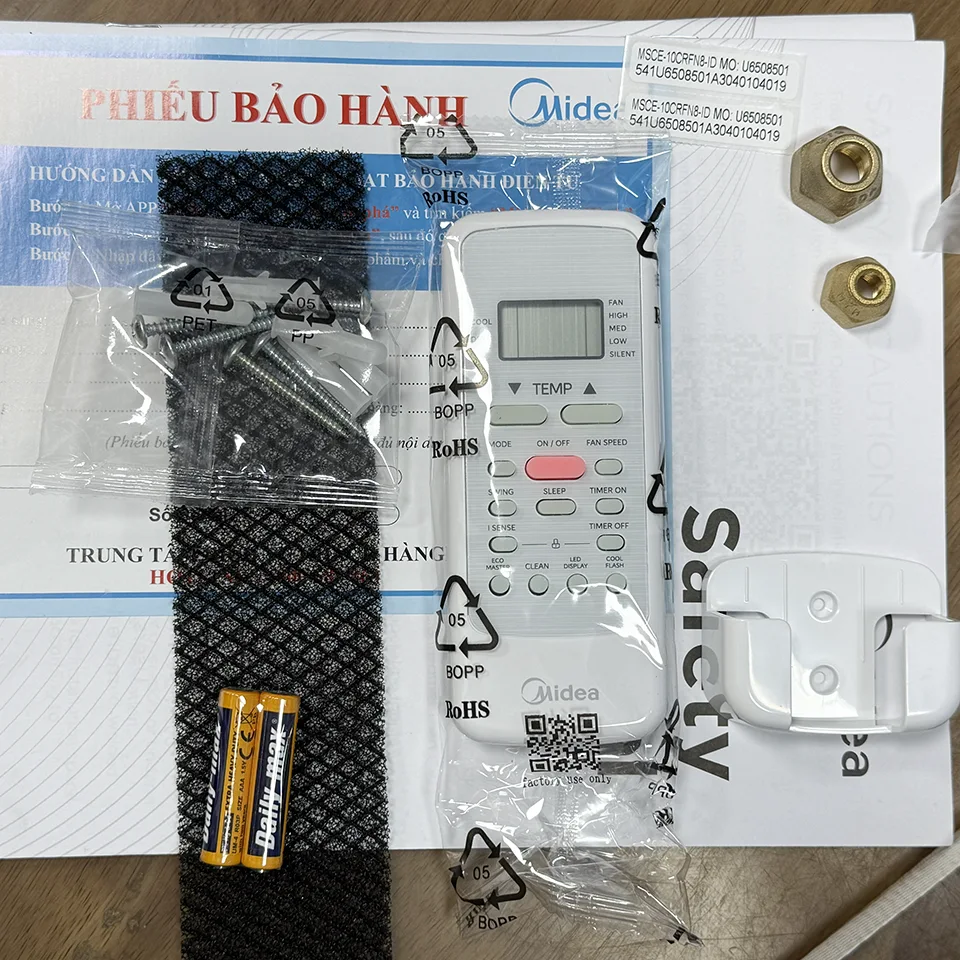 Điều khiển và phụ kiện điều hòa Midea 12000BTU MSCE-13CRFN8-ID